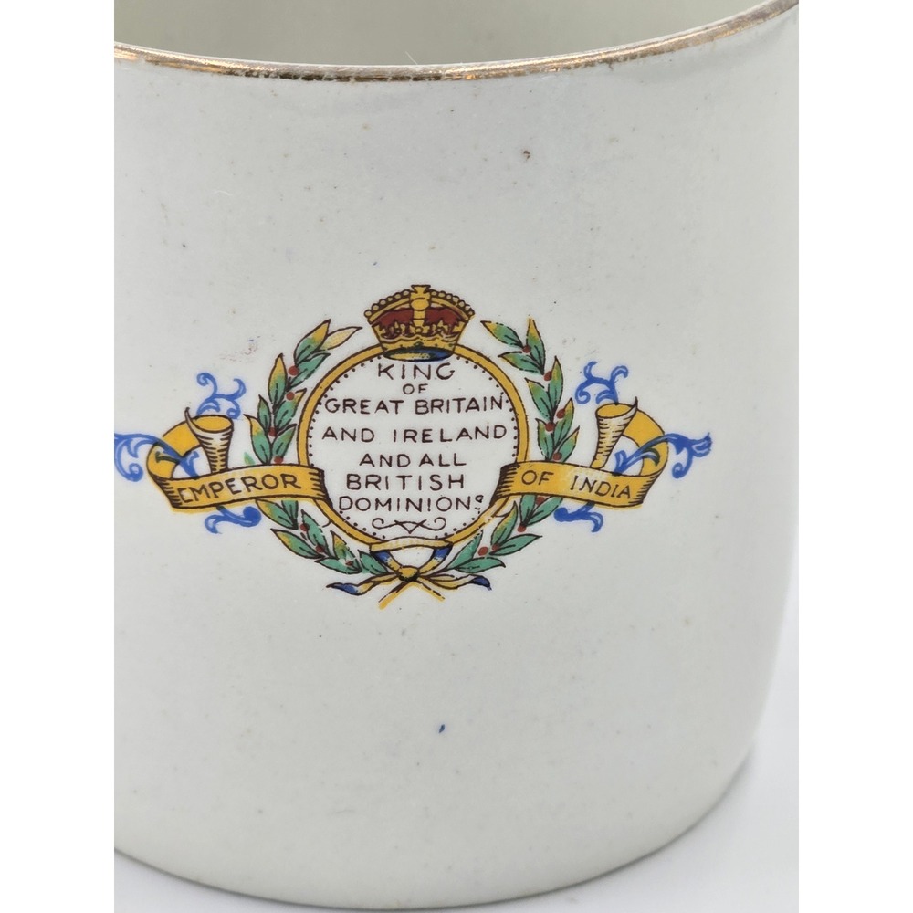 Phoenix Ware England  MINI  Mug King George V Queen Mary Silver Jubilee Expresso